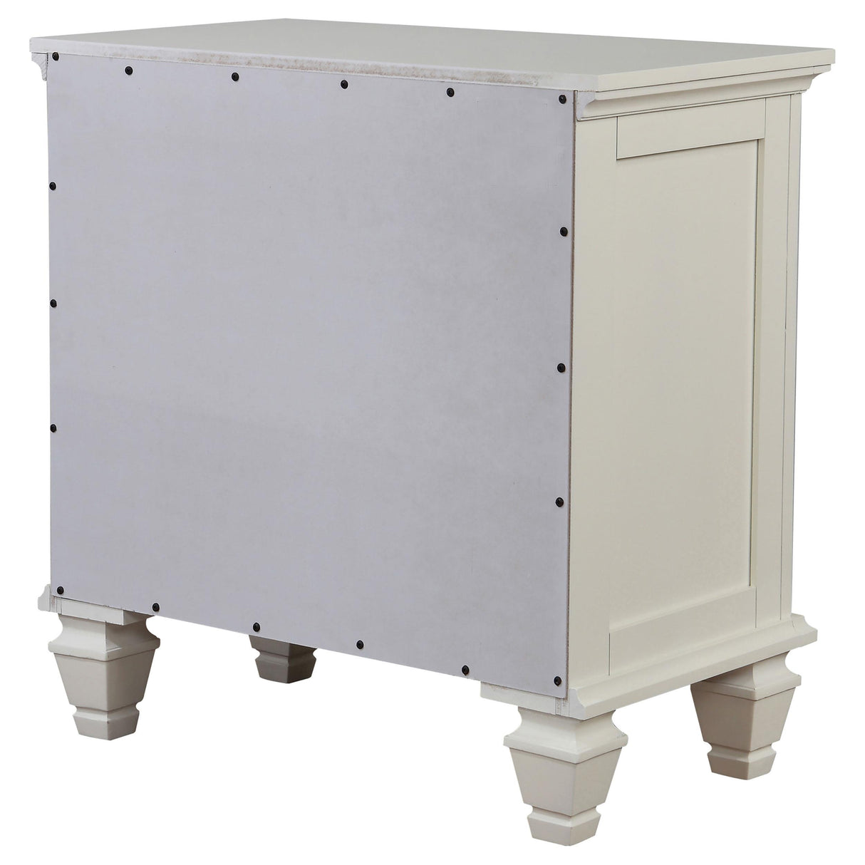 Coaster Furniture Sandy Beach 201302 3-Drawer Nightstand - Cream White IMAGE 7