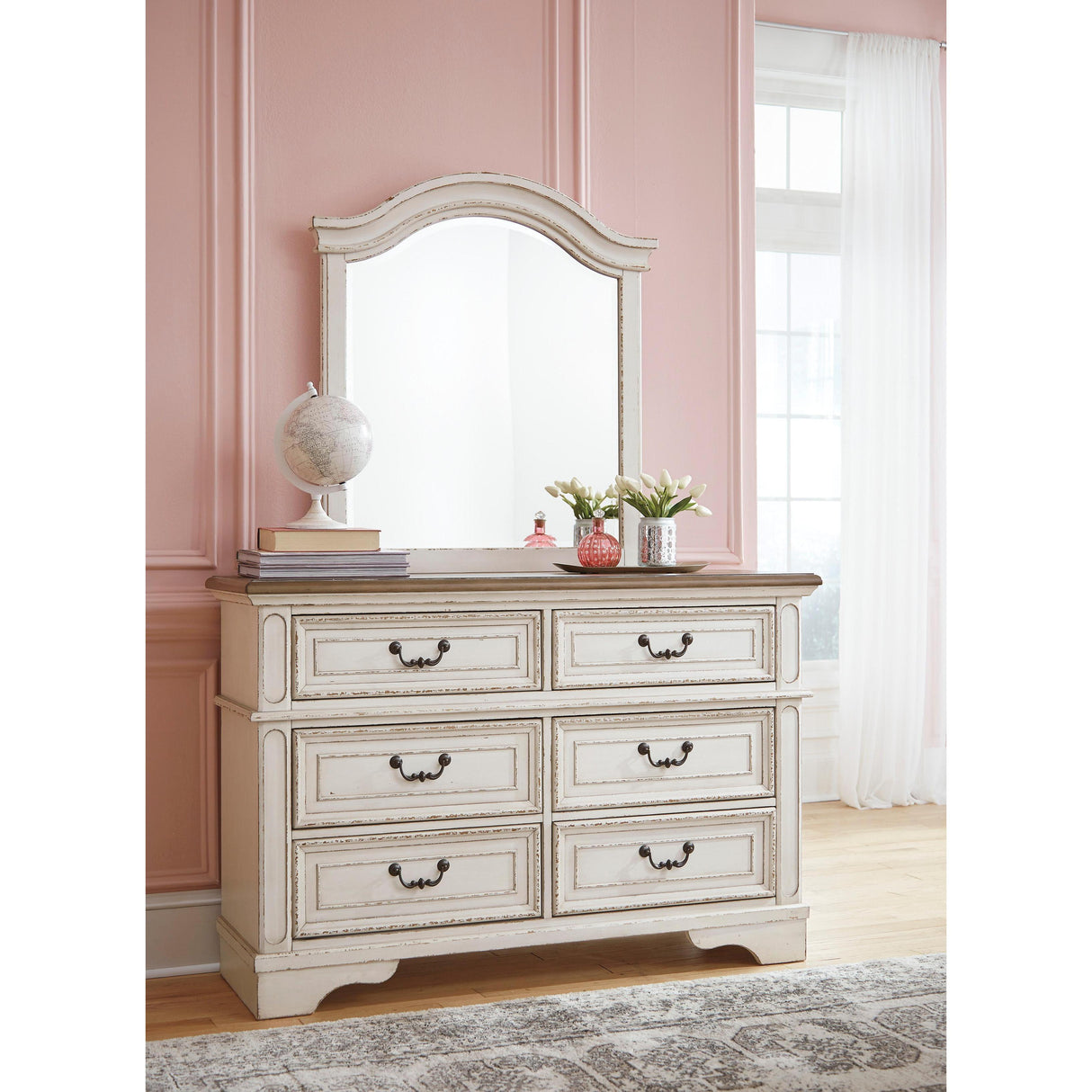 Signature Design by Ashley Realyn B743B76 6 pc Twin Upholstered Panel Bedroom Set IMAGE 3
