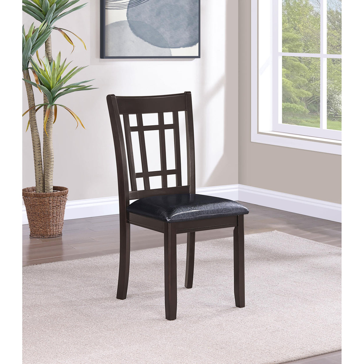 Coaster Furniture Lavon 102672 Wood Dining Side Chair - Espresso (Set of 2) IMAGE 10