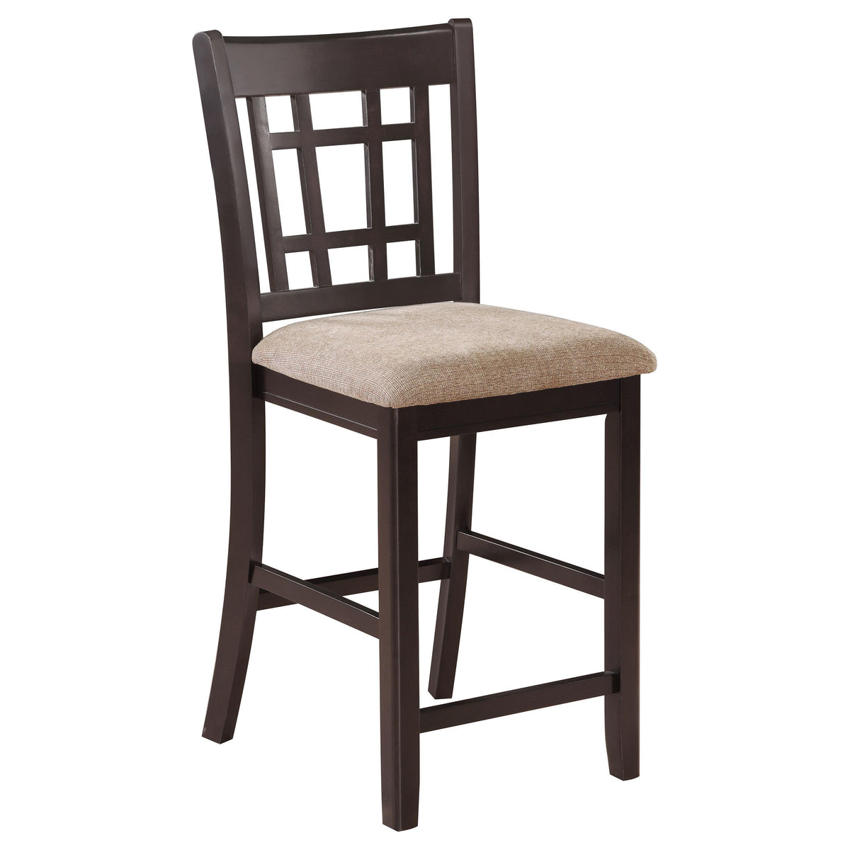 Coaster Furniture Lavon 105279 Wood Counter Chair - Tan and Espresso (Set of 2) IMAGE 2