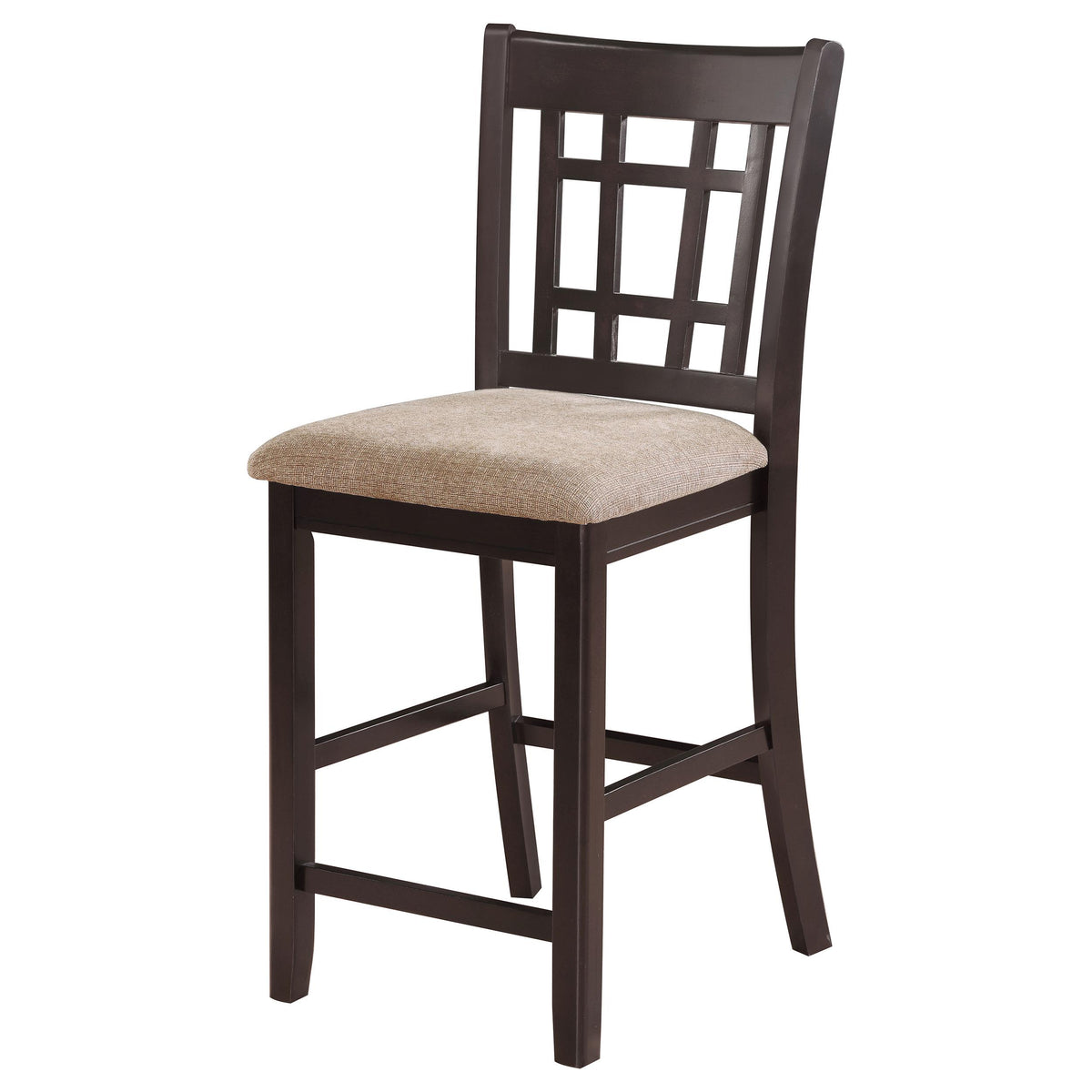 Coaster Furniture Lavon 105279 Wood Counter Chair - Tan and Espresso (Set of 2) IMAGE 4