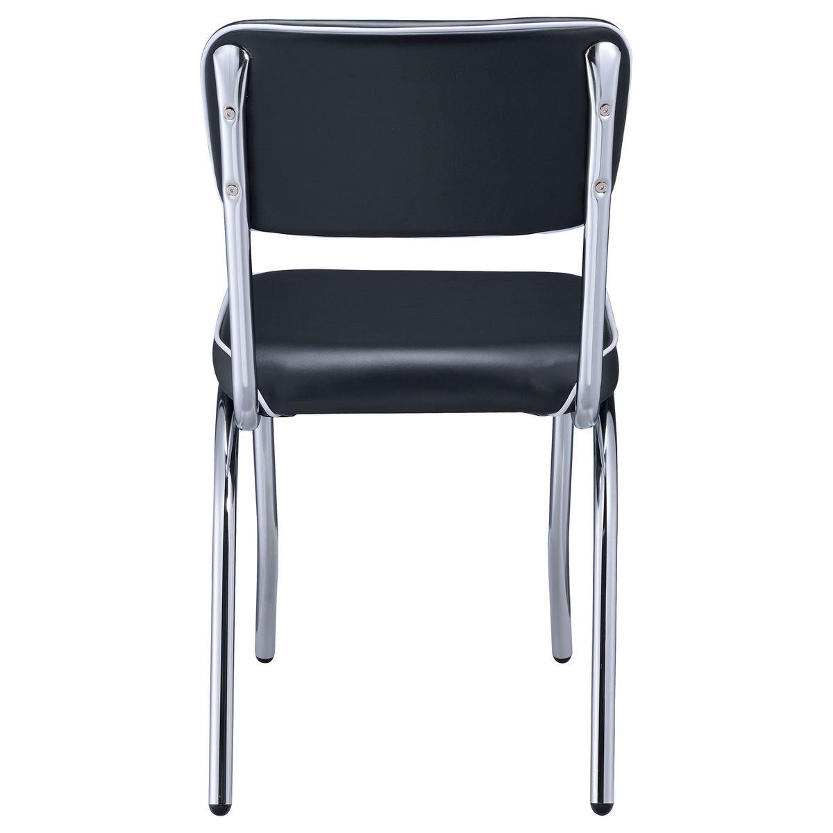 Coaster Furniture Retro 2066 Upholstered Dining Side Chair - Black (Set of 2) IMAGE 7