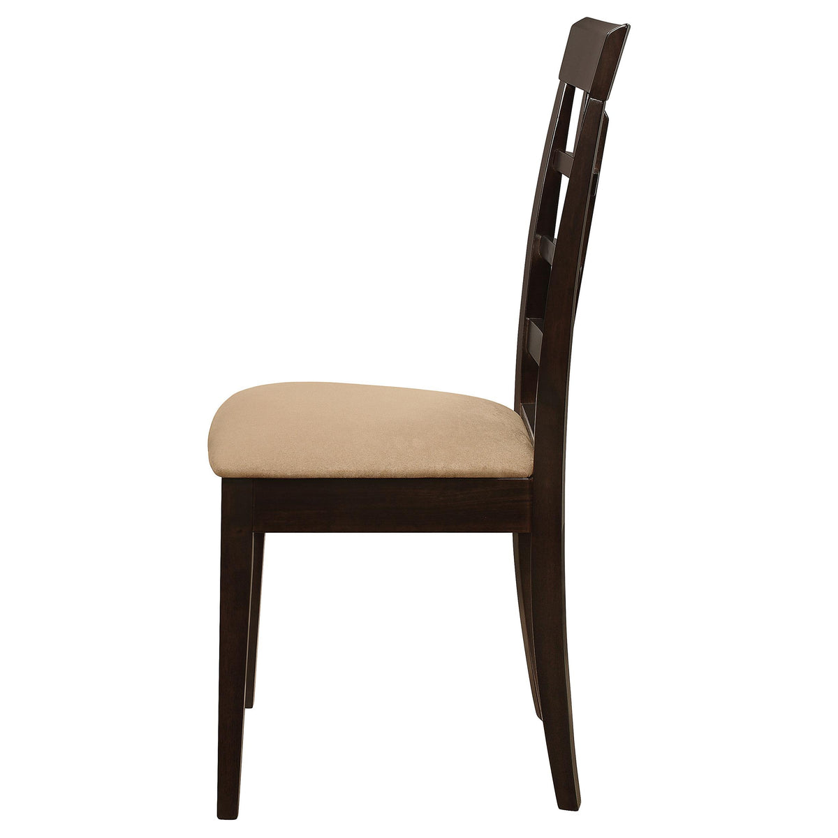Coaster Furniture Gabriel 100772 Lattice Back Dining Side Chair - Cappuccino (Set of 2) IMAGE 5