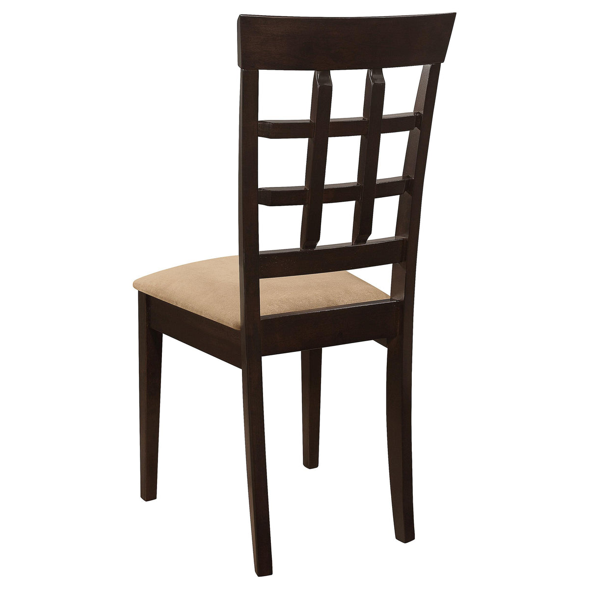 Coaster Furniture Gabriel 100772 Lattice Back Dining Side Chair - Cappuccino (Set of 2) IMAGE 6