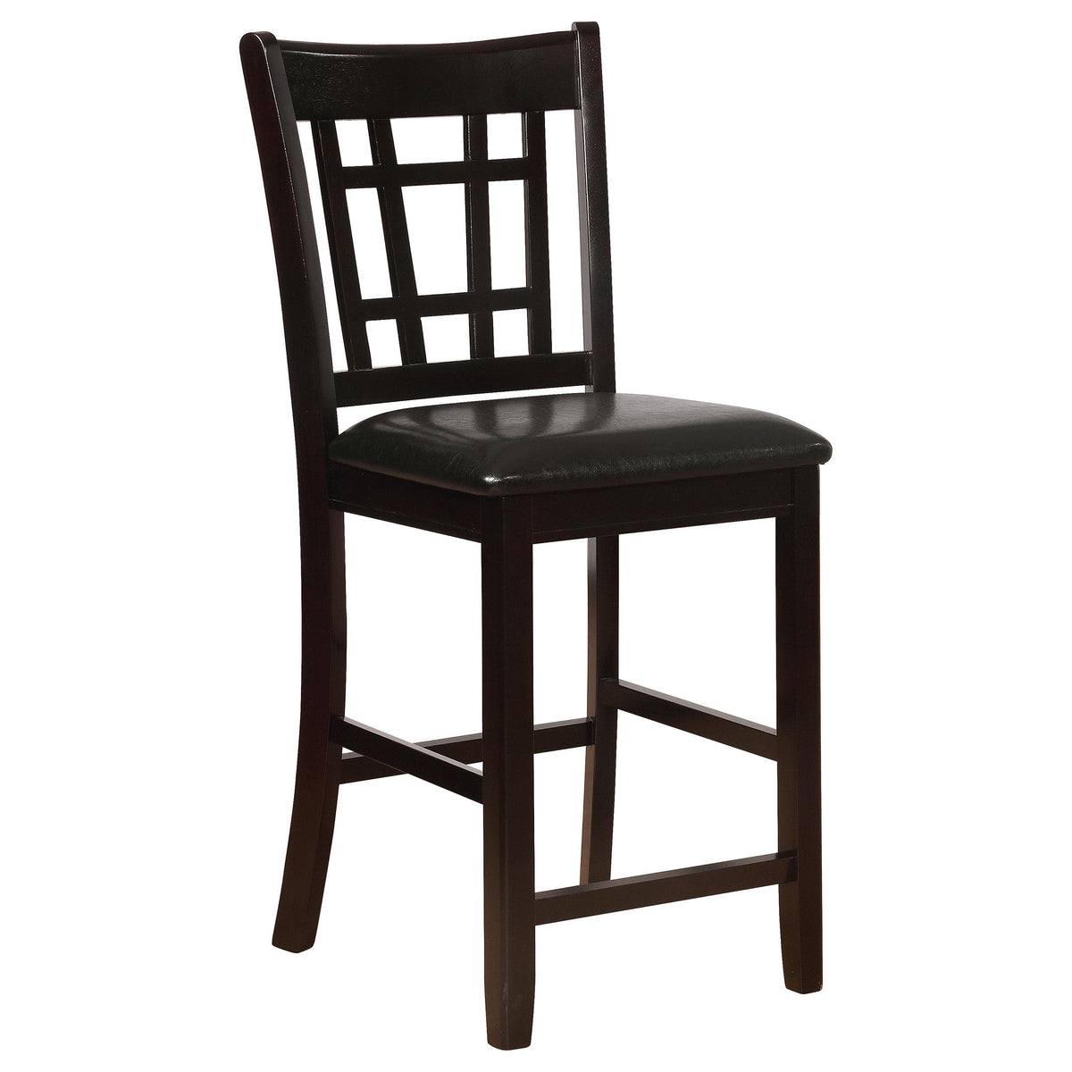 Coaster Furniture Lavon 102889 Wood Counter Chair - Black and Espresso (Set of 2) IMAGE 2