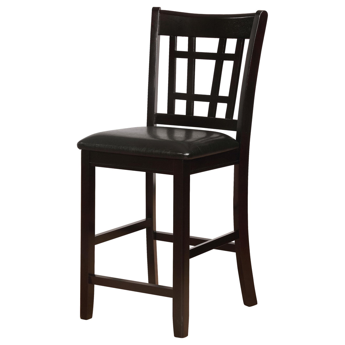 Coaster Furniture Lavon 102889 Wood Counter Chair - Black and Espresso (Set of 2) IMAGE 4