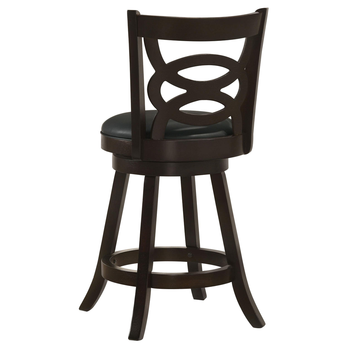 Coaster Furniture Calecita 101929 Wood Swivel Counter Stool - Cappuccino (Set of 2) IMAGE 6