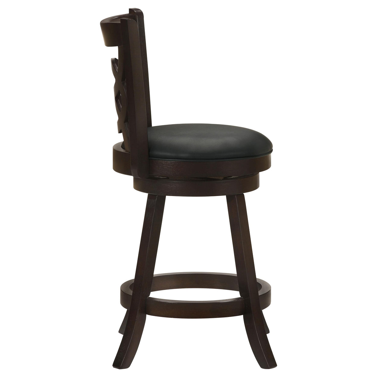 Coaster Furniture Calecita 101929 Wood Swivel Counter Stool - Cappuccino (Set of 2) IMAGE 8