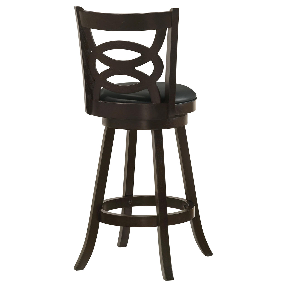 Coaster Furniture Calecita 101930 Wood Swivel Bar Stool - Cappuccino (Set of 2) IMAGE 7