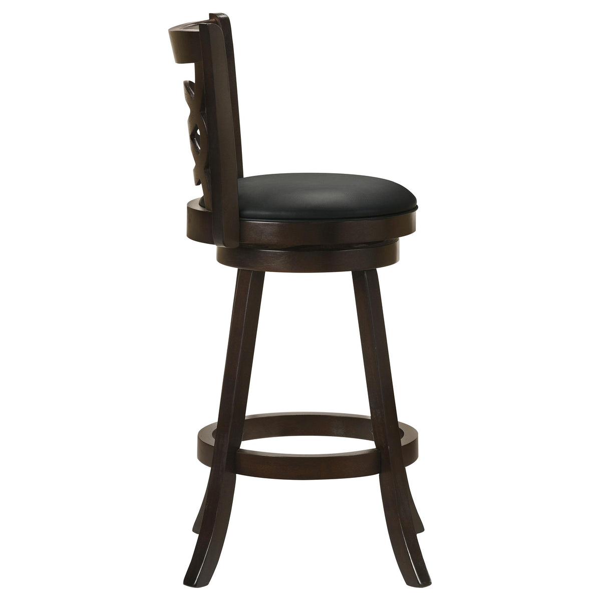 Coaster Furniture Calecita 101930 Wood Swivel Bar Stool - Cappuccino (Set of 2) IMAGE 8
