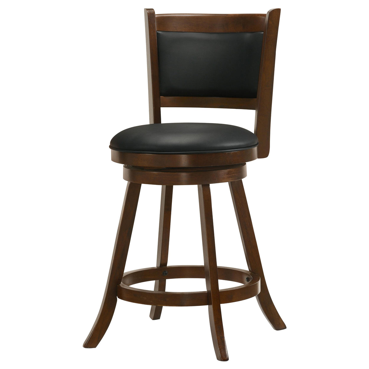 Coaster Furniture Broxton 101919 Upholstered Swivel Counter Chair - Chestnut (Set of 2) IMAGE 4