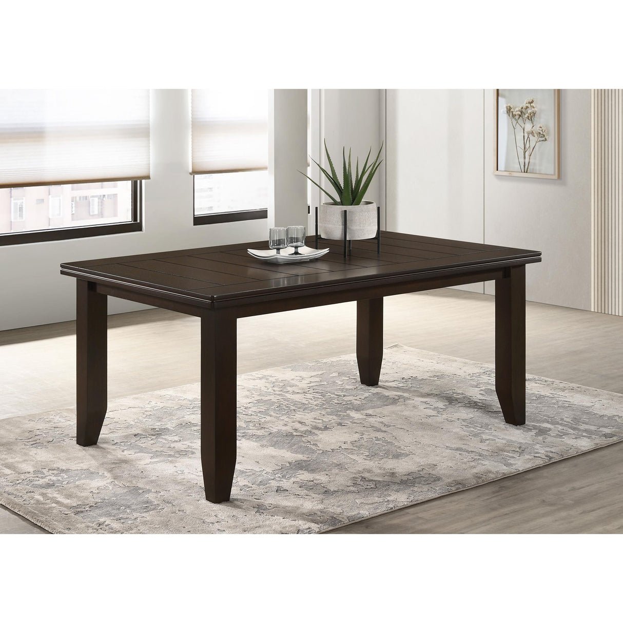 Coaster Furniture Dalila 102721 Rectangular 66-inch Wood Dining Table - Cappuccino IMAGE 5