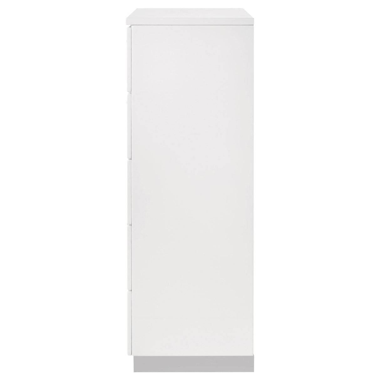 Coaster Furniture Felicity 203505 5-Drawer Bedroom Chest - White High Gloss IMAGE 4
