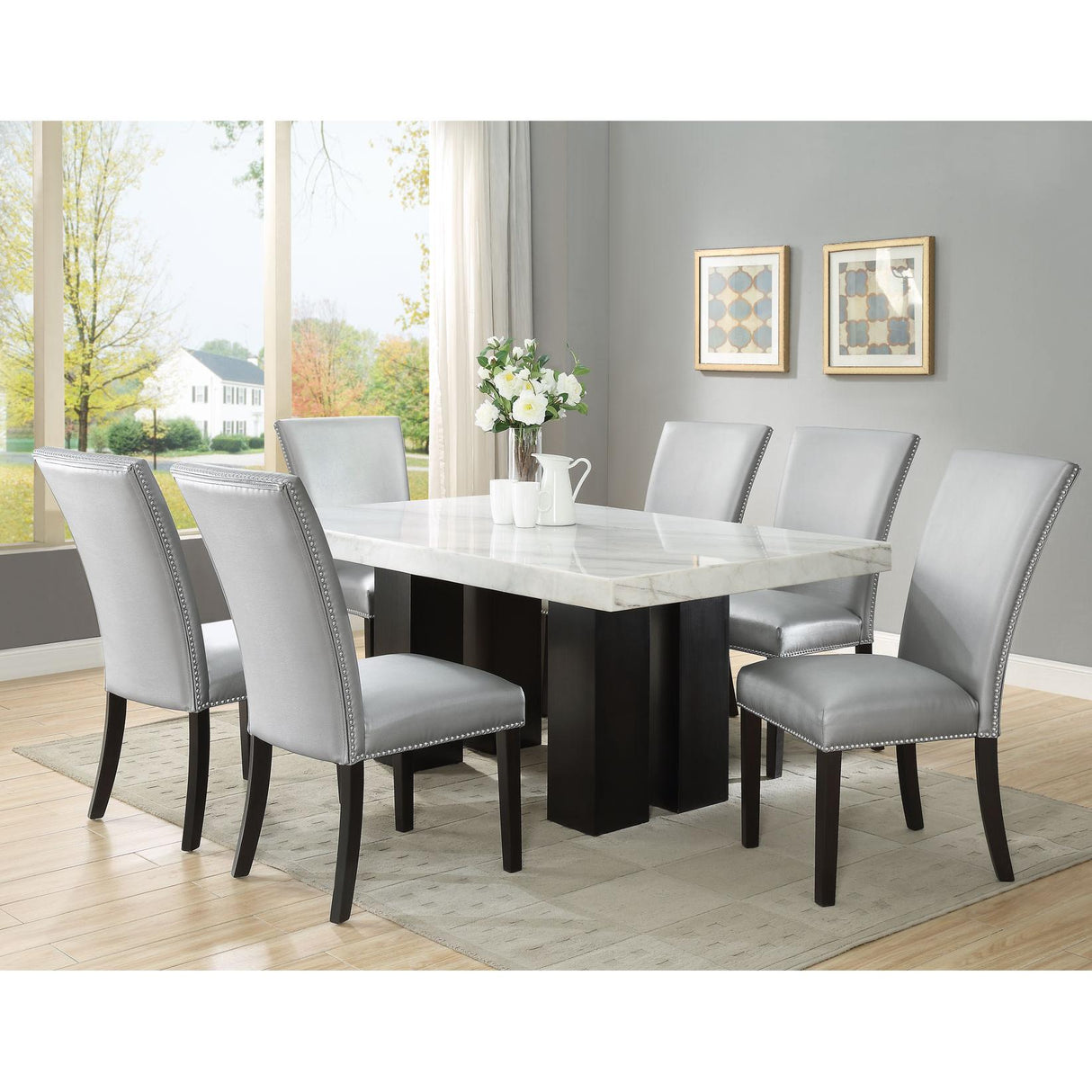 Steve Silver Furniture Camila 7 pc Dining Set IMAGE 1