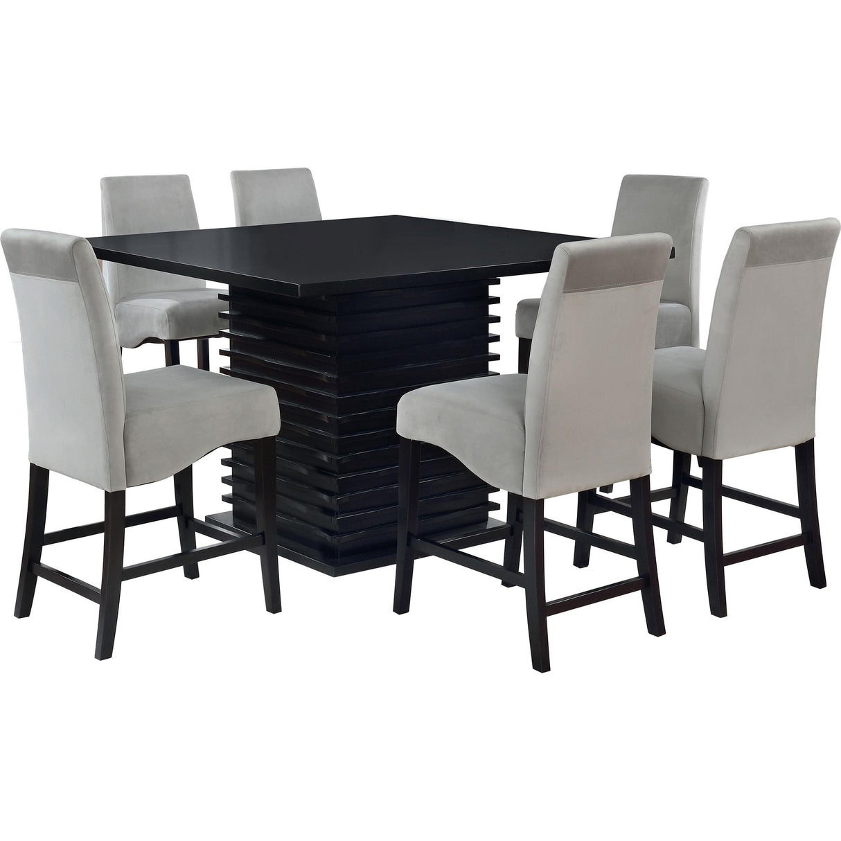 Coaster Furniture Stanton 102068-S7 7 pc Counter Height Dining Set IMAGE 2