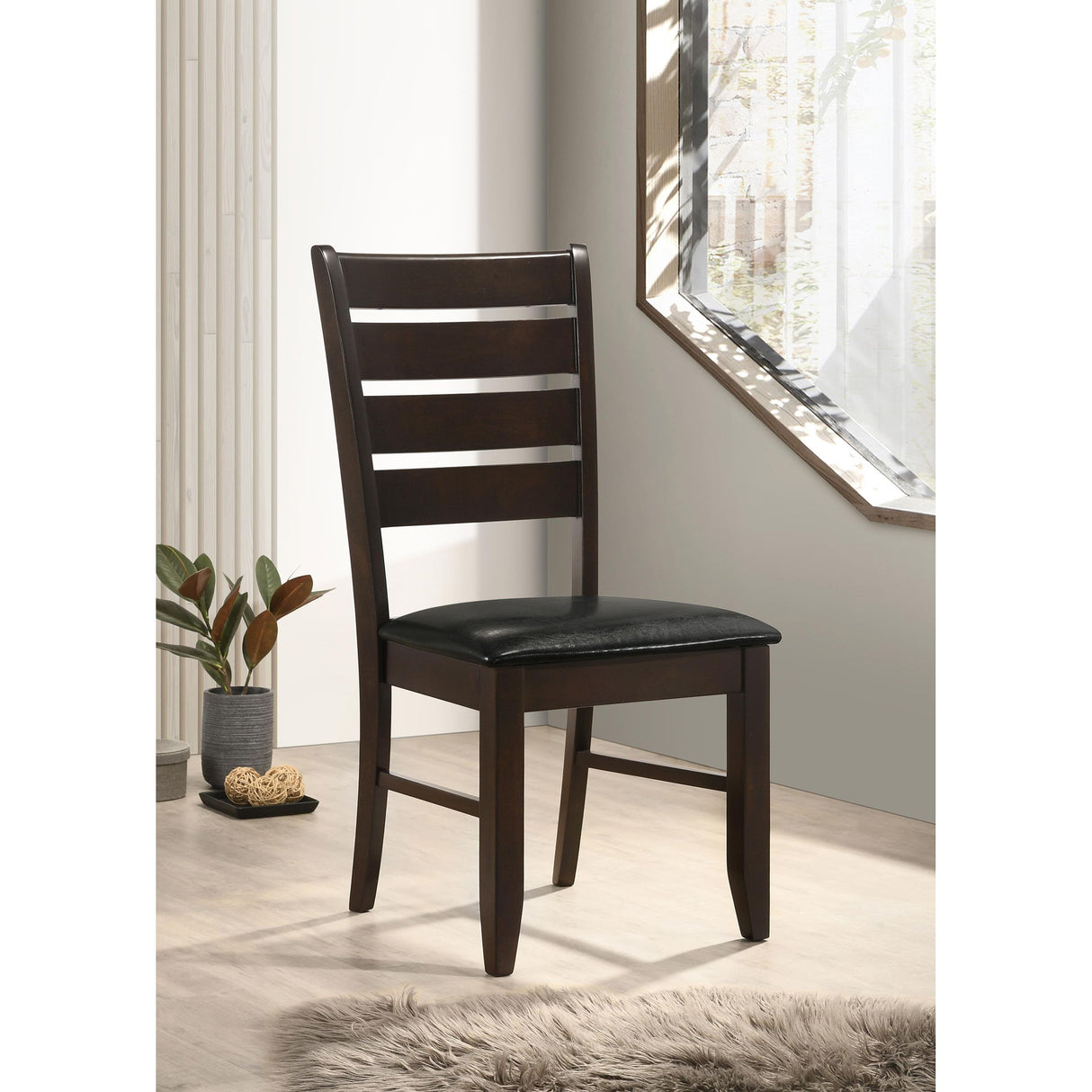 Coaster Furniture Dalila 102722 Wood Dining Side Chair - Cappuccino (Set of 2) IMAGE 8