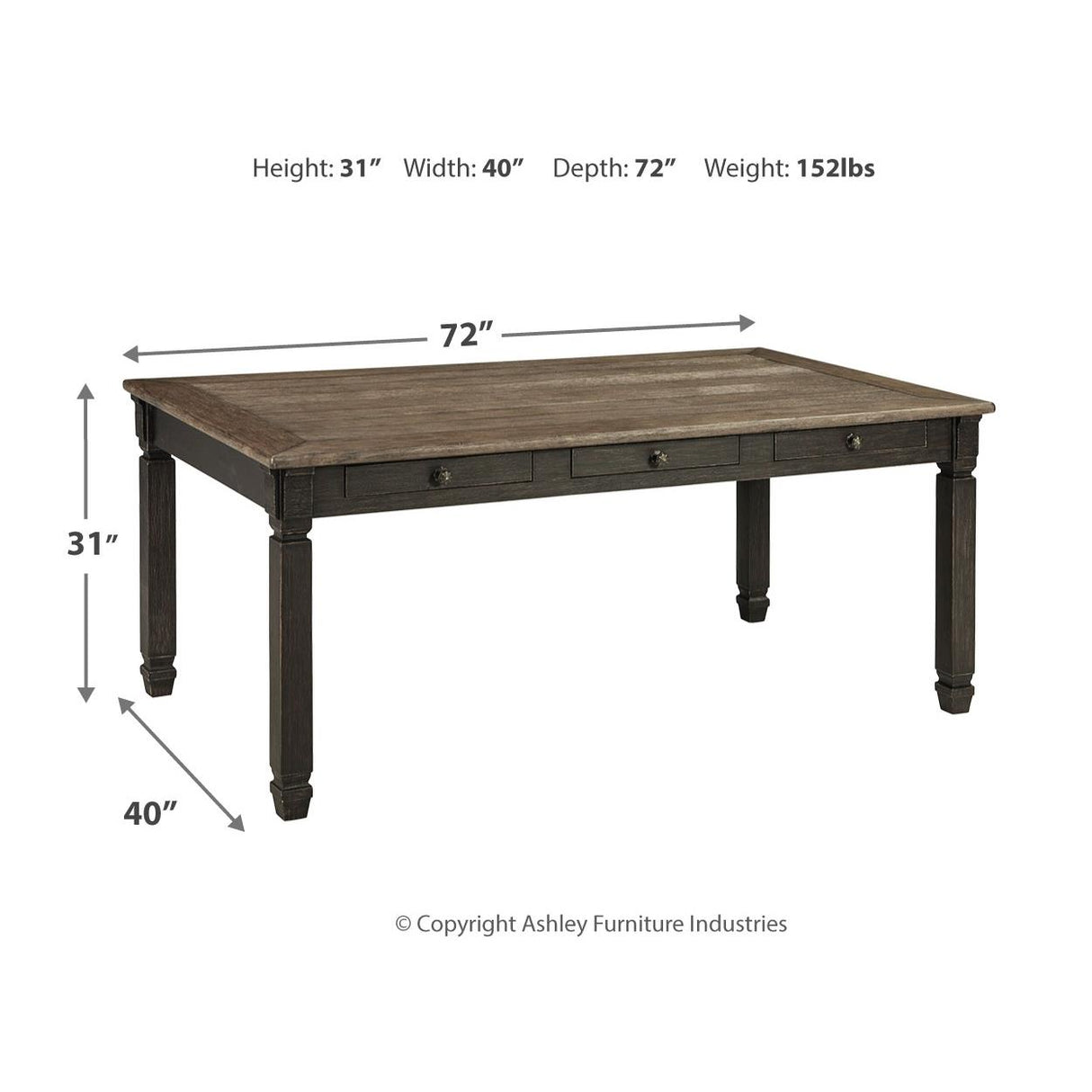 Signature Design by Ashley Tyler Creek D736D11 6 pc Dining Set IMAGE 6