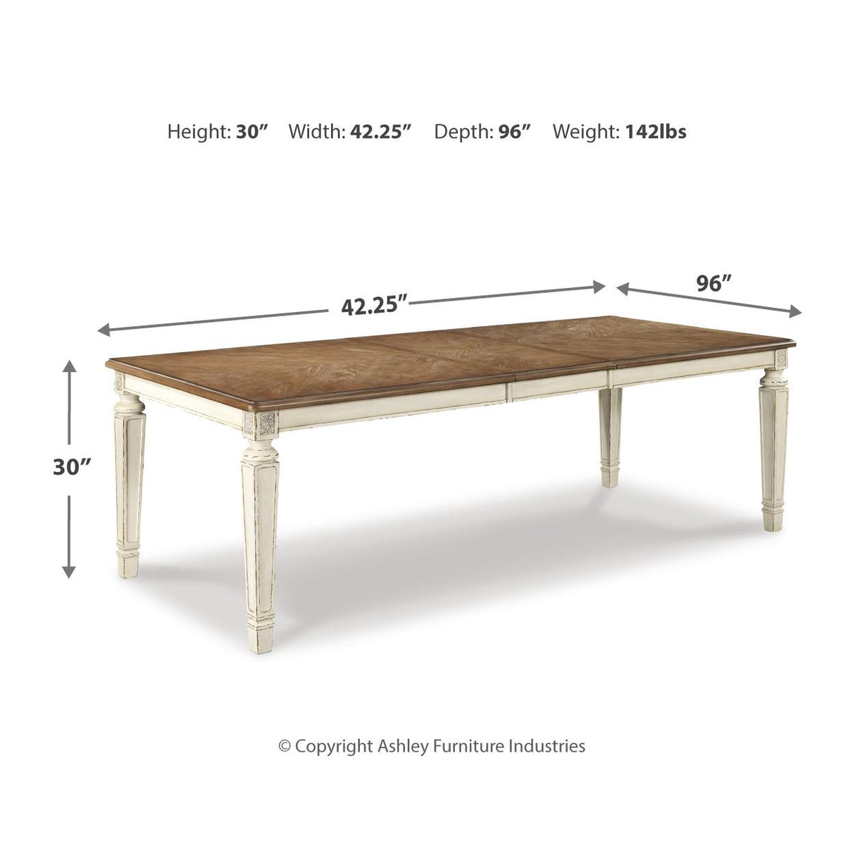 Signature Design by Ashley Realyn D743D19 9 pc Dining Set IMAGE 5