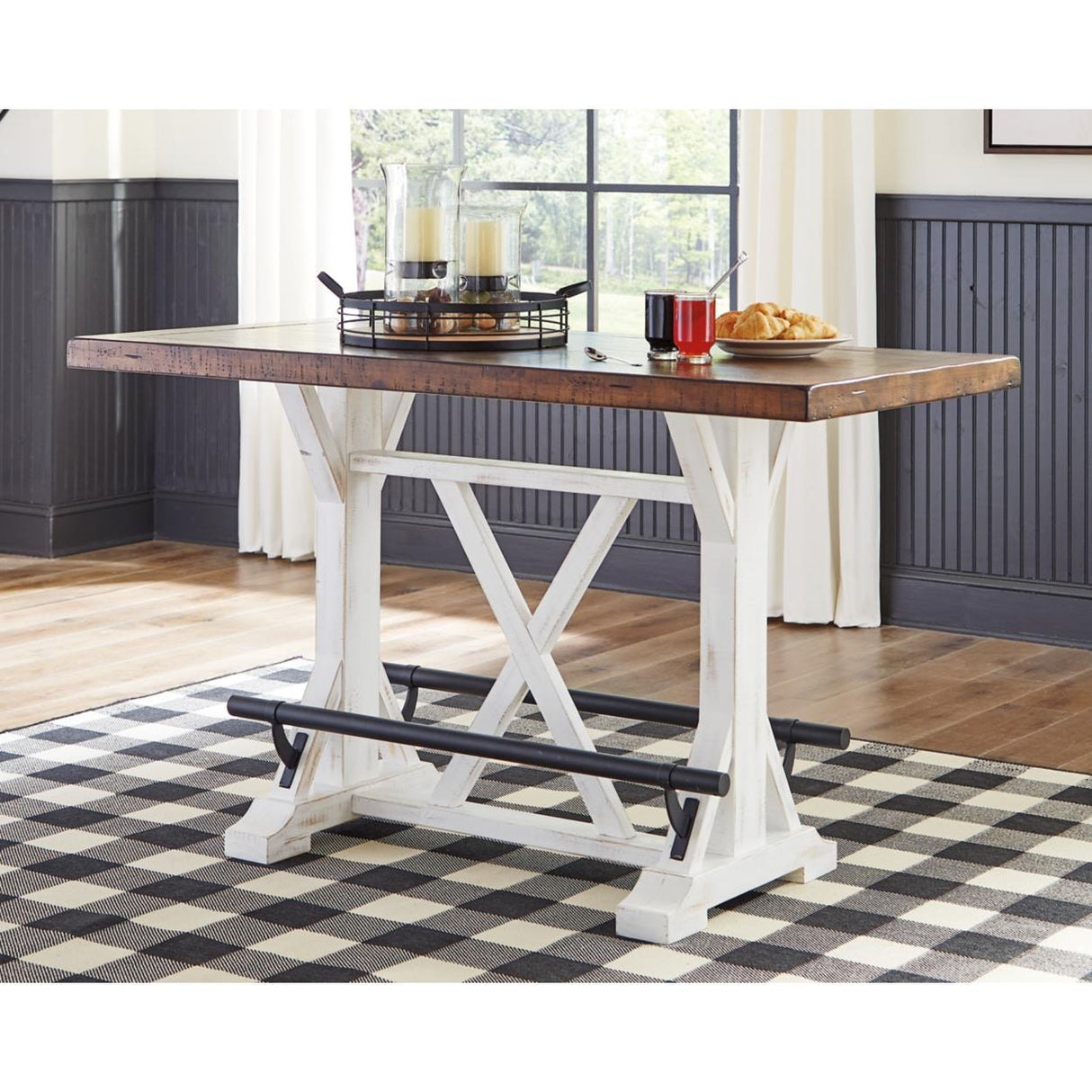 Signature Design by Ashley Valebeck D546D4 5 pc Counter Height Dining Set IMAGE 5