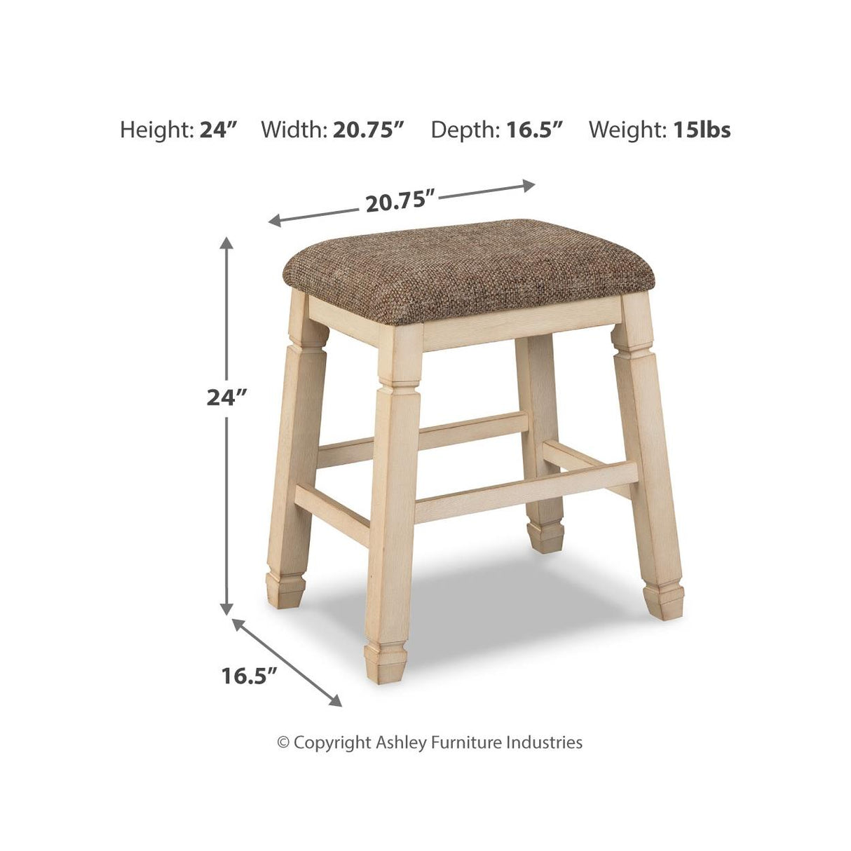 Signature Design by Ashley Bolanburg D647D37 5 pc Counter Height Dining Set IMAGE 9