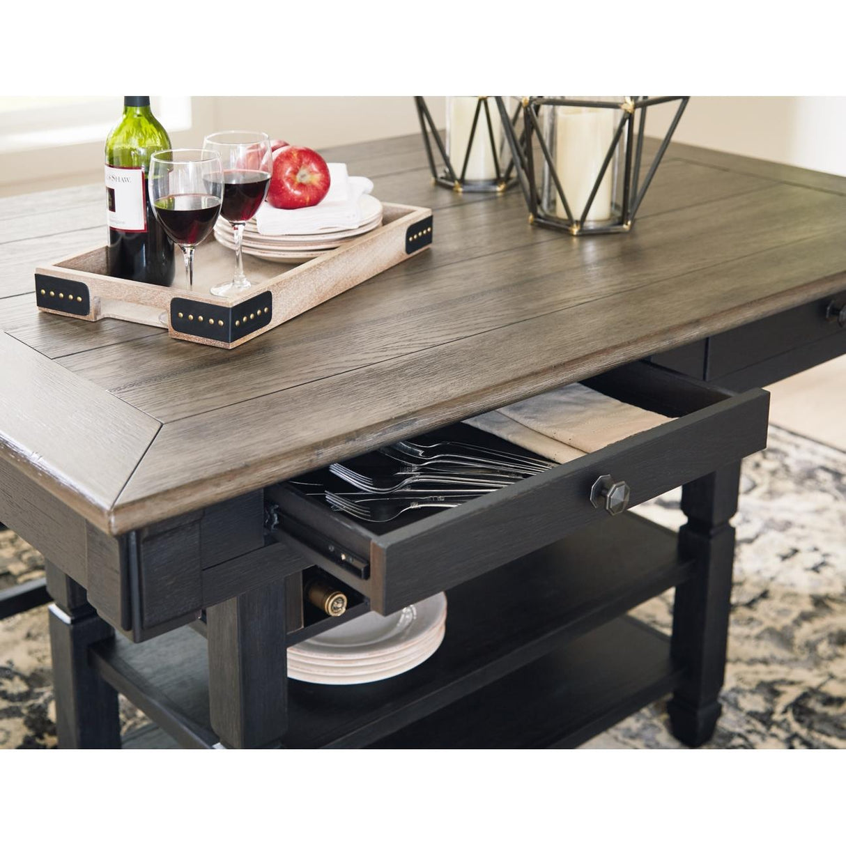 Signature Design by Ashley Tyler Creek D736D14 3 pc Counter Height Dining Set IMAGE 12
