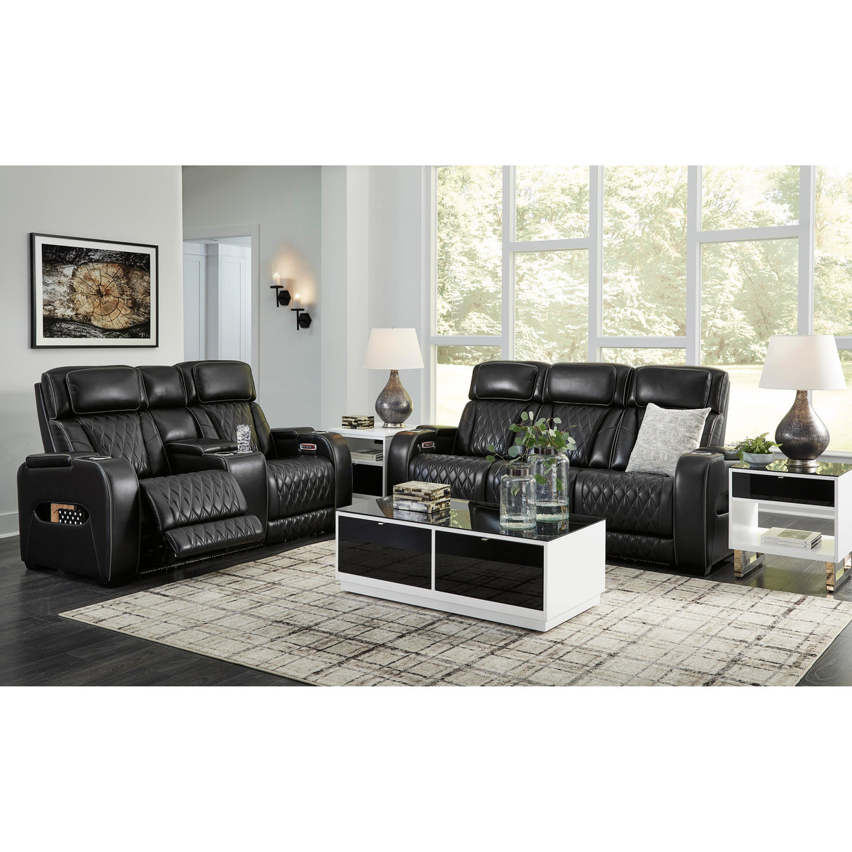 Signature Design by Ashley Boyington U27106U1 2 pc Power Reclining Living Room Set IMAGE 1