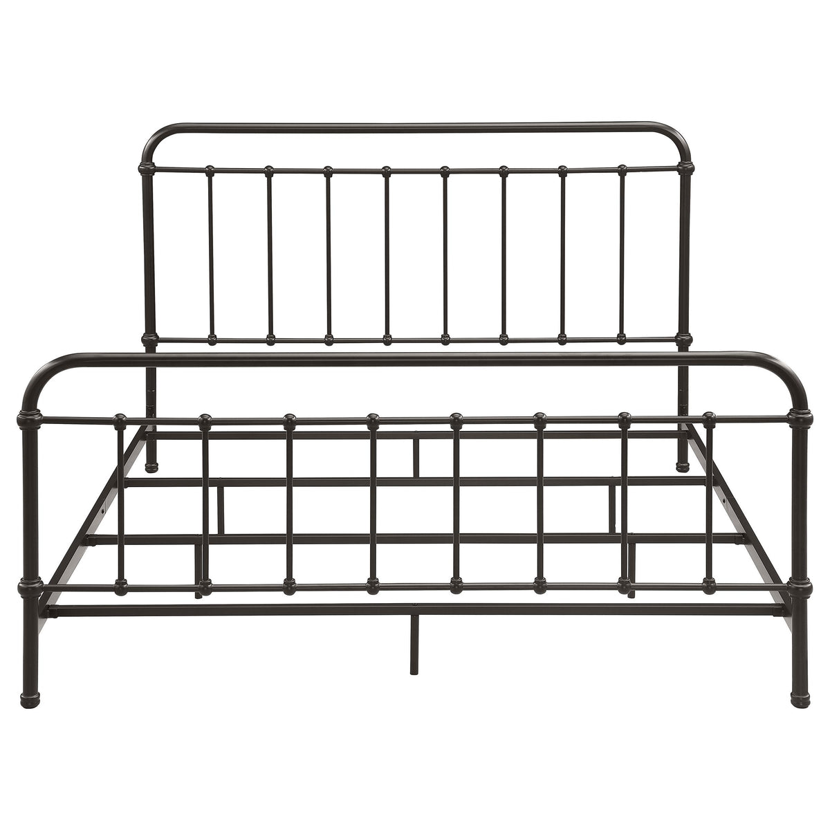Coaster Furniture Livingston 300399KE Metal Eastern King Open Frame Bed - Dark Bronze IMAGE 2