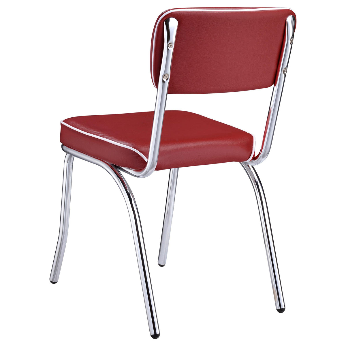 Coaster Furniture Retro 2450R Upholstered Dining Side Chair - Red (Set of 2) IMAGE 6