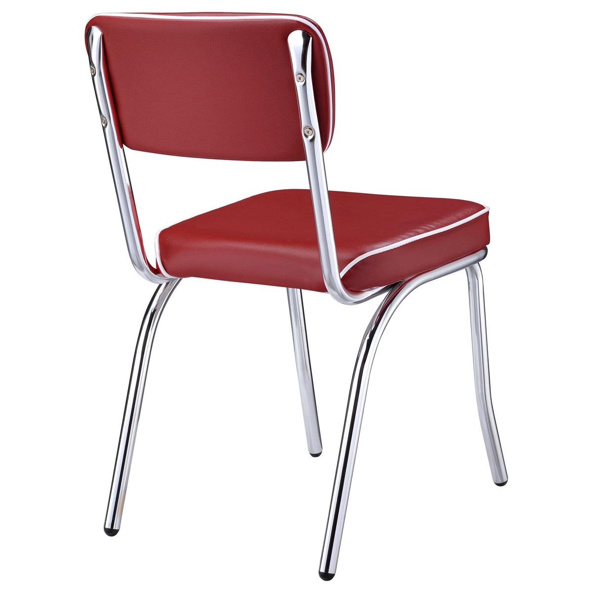 Coaster Furniture Retro 2450R Upholstered Dining Side Chair - Red (Set of 2) IMAGE 8