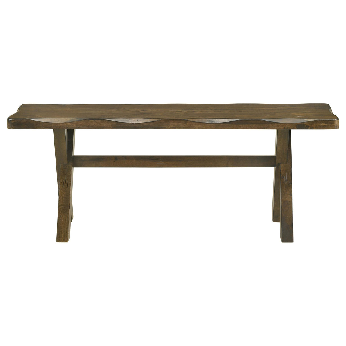 Coaster Furniture Alston 106383 47-inch Solid Wood Dining Bench - Knotty Nutmeg IMAGE 2