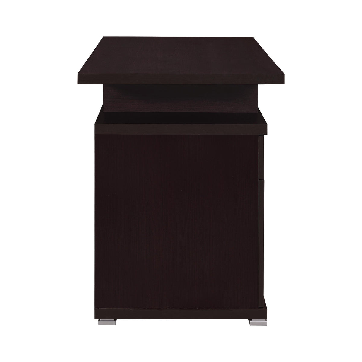 Coaster Furniture Irving 800109 47-inch 2-Drawer Office Computer Desk - Cappuccino IMAGE 6