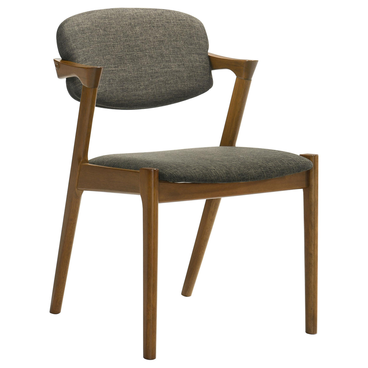 Coaster Furniture Malone 105352 Padded Wood Dining Arm Chair - Dark Walnut (Set of 2) IMAGE 2