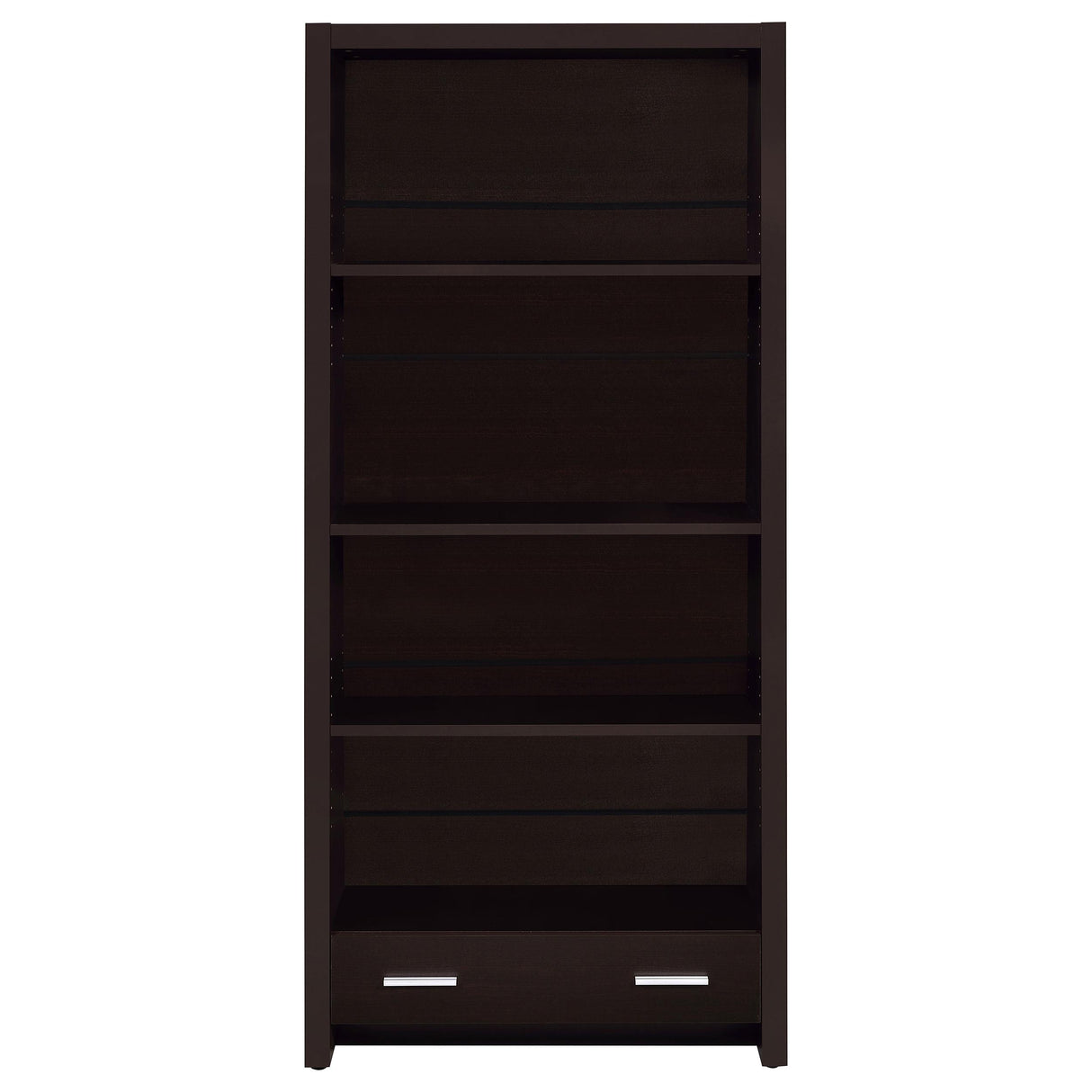 Coaster Furniture Skylar 800905 71-inch 5-shelf Bookcase with Drawer - Cappuccino IMAGE 3