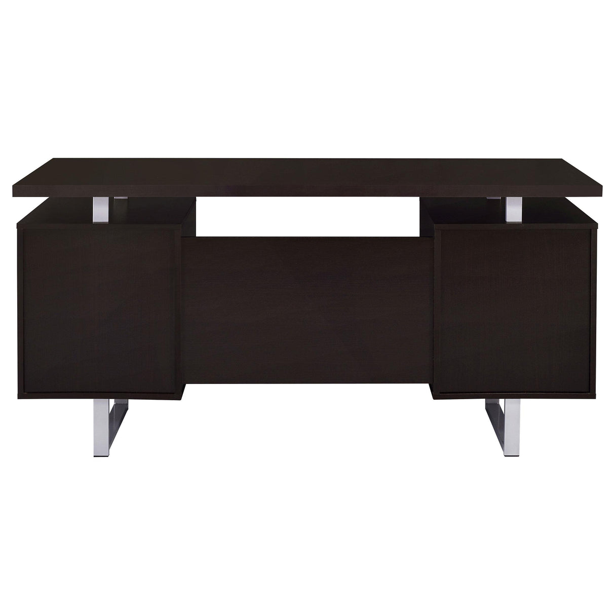 Coaster Furniture Lawtey 801521 60-inch 2-Drawer Office Computer Desk - Cappuccino IMAGE 7