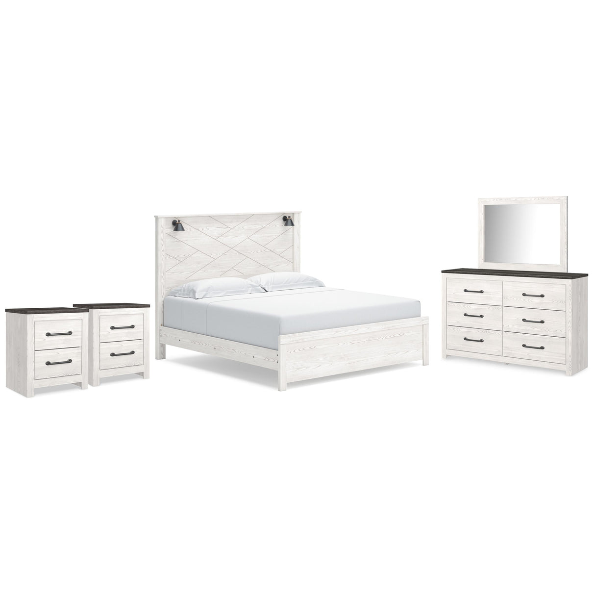 Signature Design by Ashley Gerridan B1190B31 7 pc King Panel Bedroom Set IMAGE 1