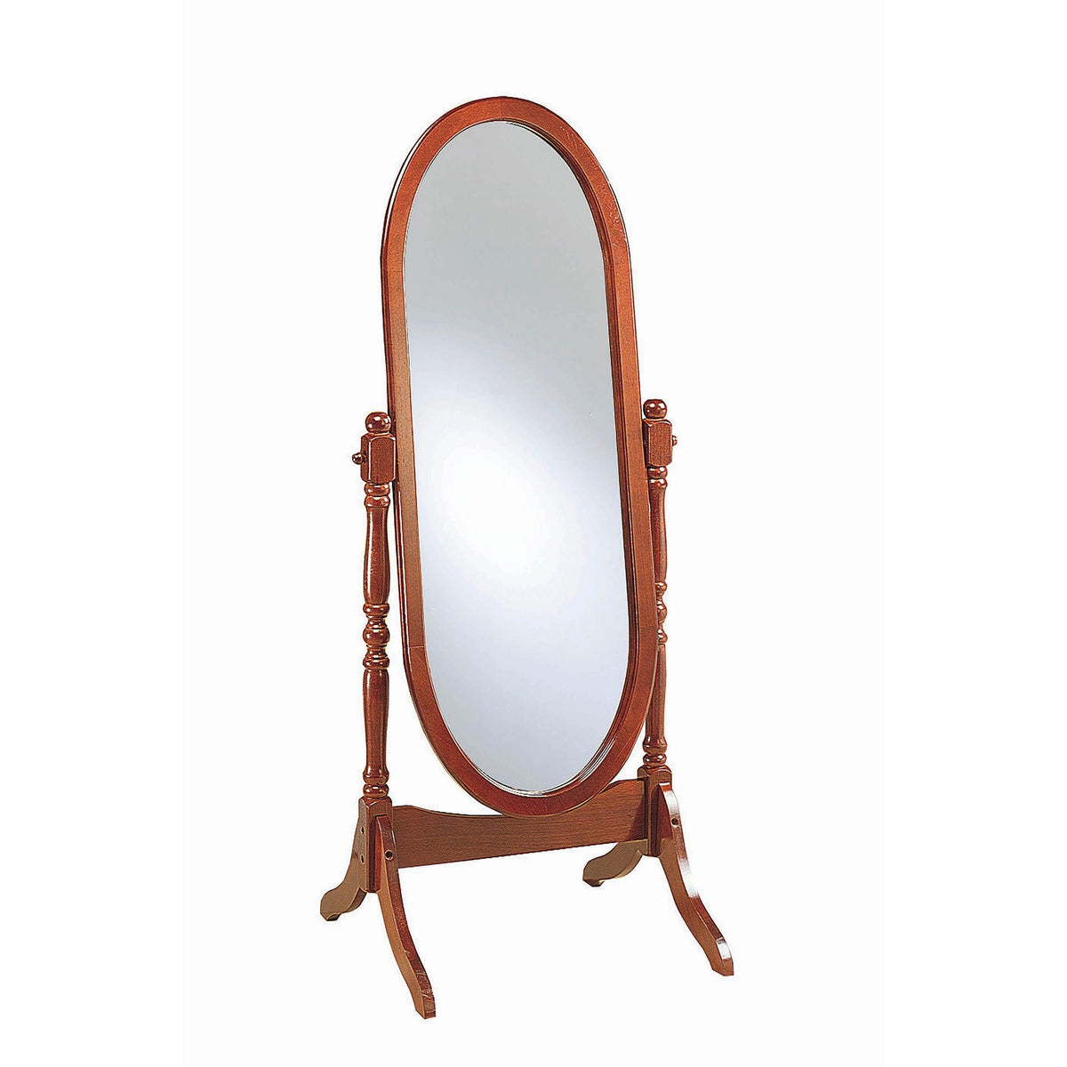 Coaster Furniture Foyet 3101 Wood Adjustable Full Length Cheval Mirror - Merlot IMAGE 1