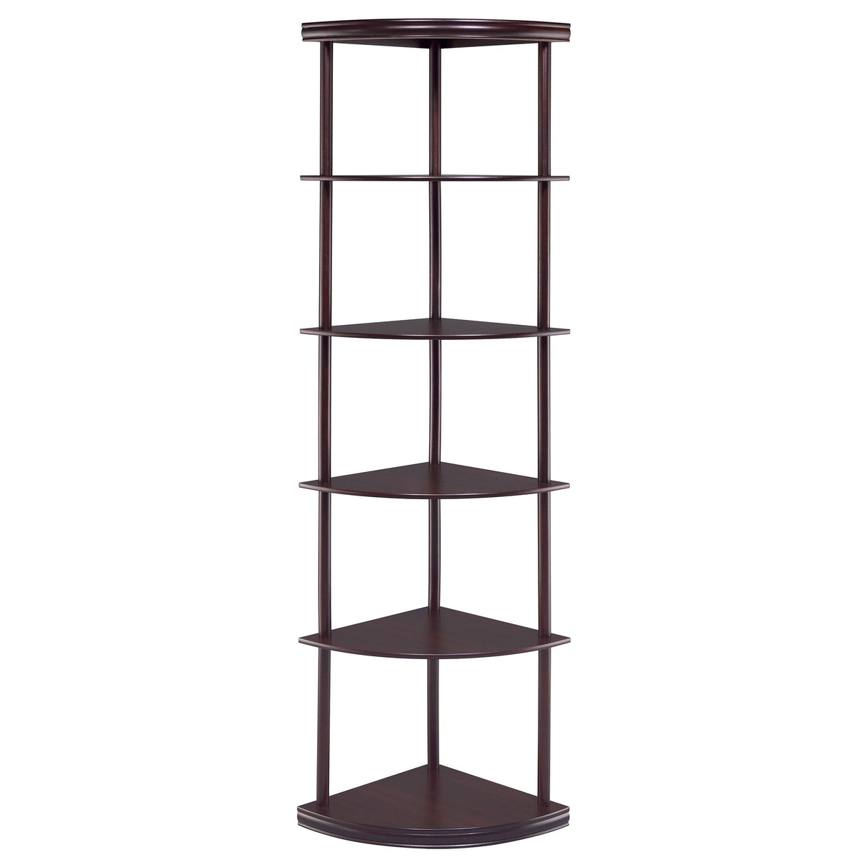 Coaster Furniture Bonwick 800279 72-inch 5-shelf Corner Bookshelf - Cappuccino IMAGE 2