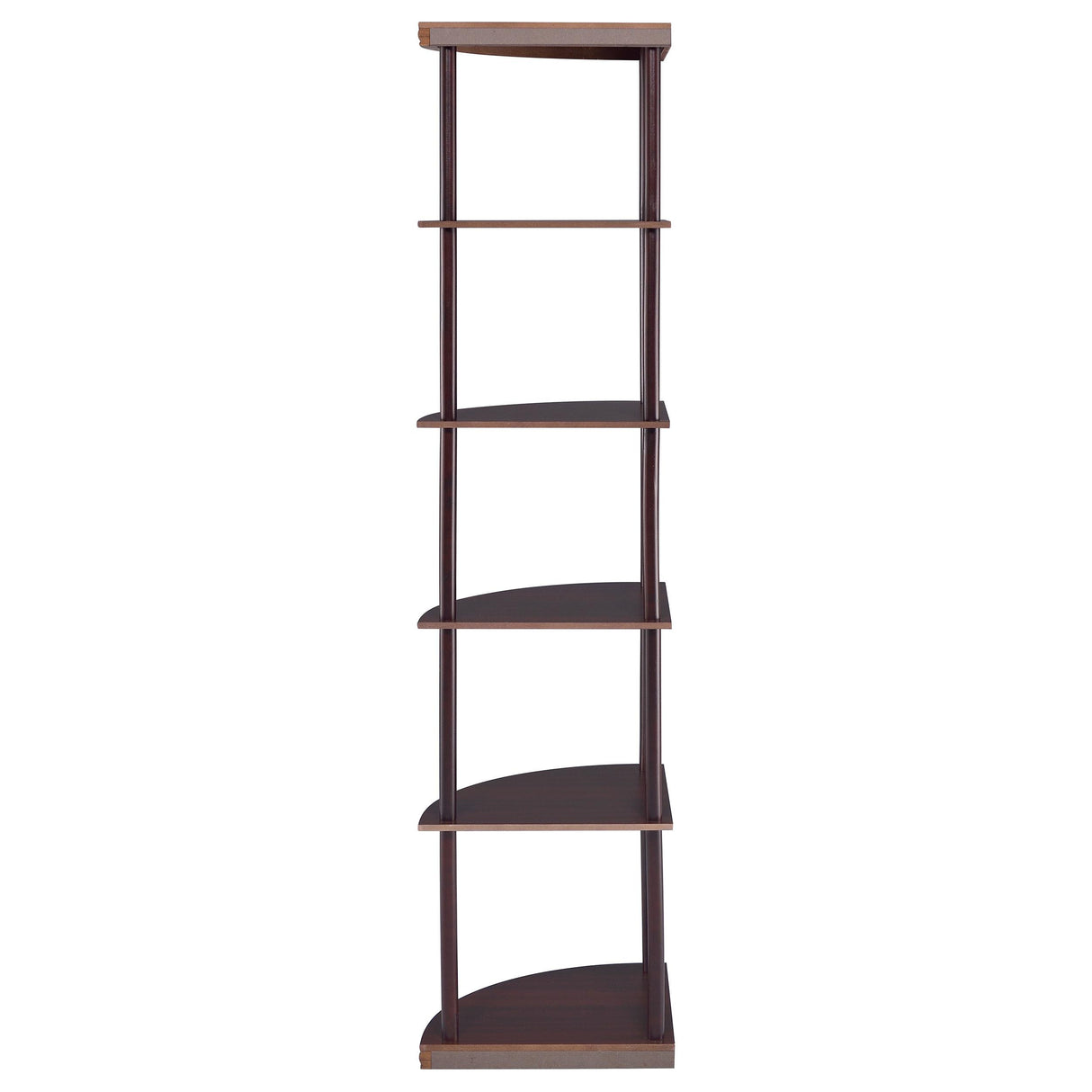 Coaster Furniture Bonwick 800279 72-inch 5-shelf Corner Bookshelf - Cappuccino IMAGE 5
