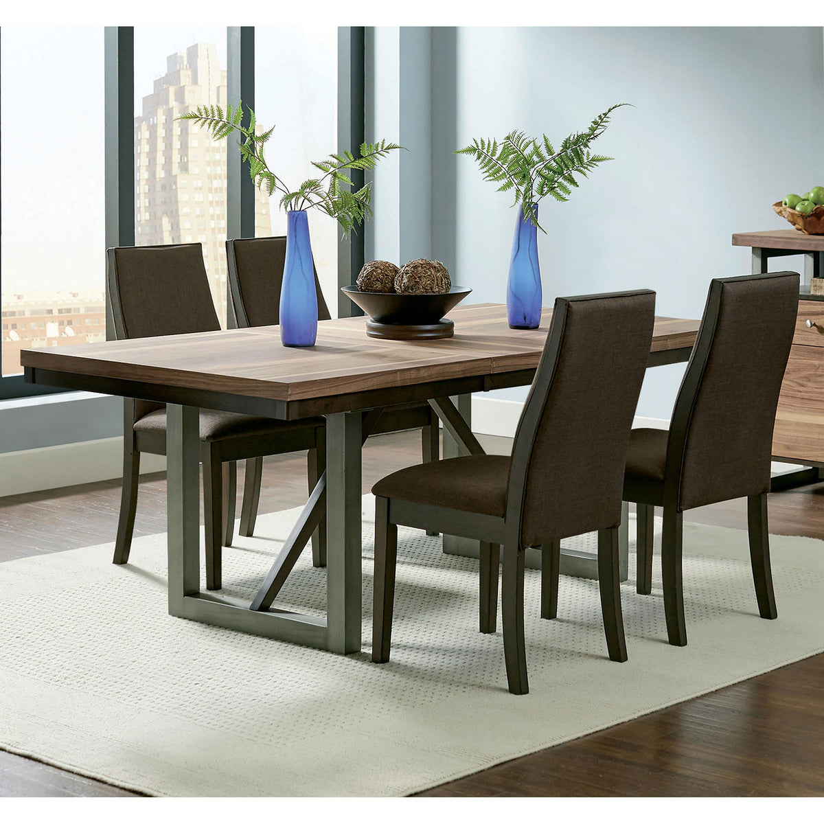 Coaster Furniture Spring Creek 106582 Upholstered Dining Chair - Chocolate (Set of 2) IMAGE 4