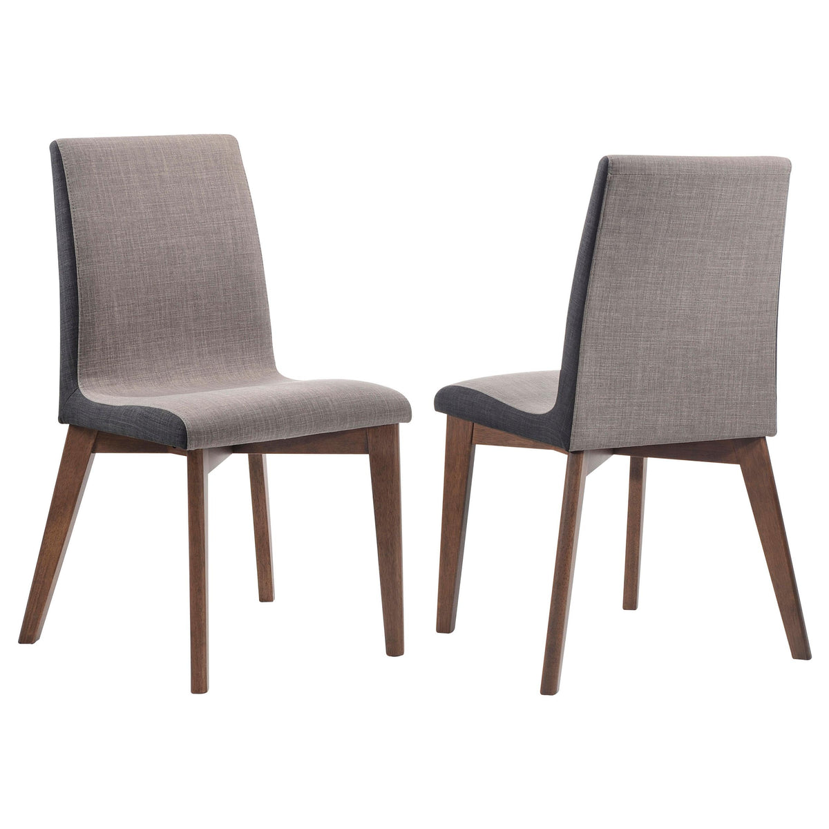 Coaster Furniture Redbridge 106592 Upholstered Dining Side Chair - Walnut (Set of 2) IMAGE 1