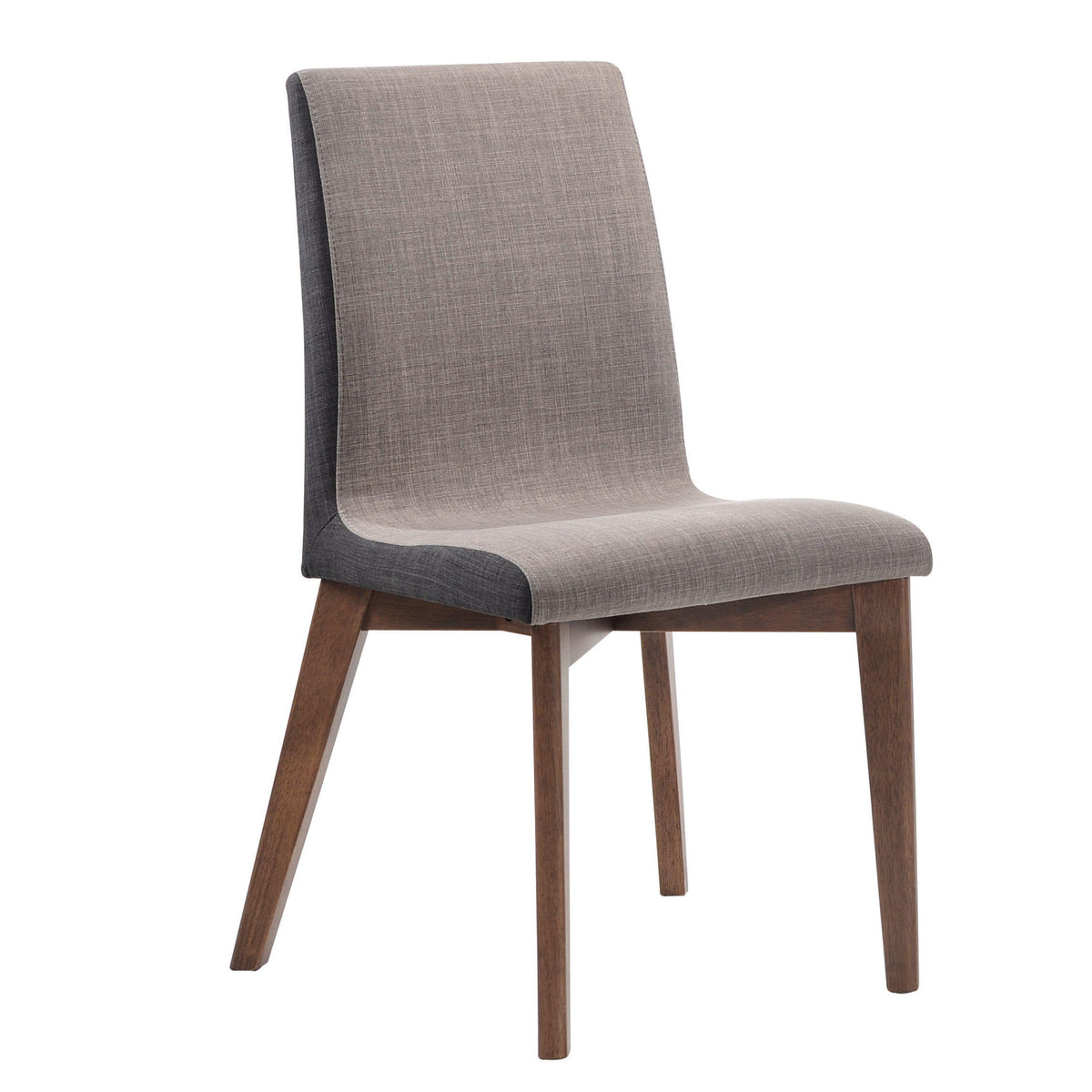 Coaster Furniture Redbridge 106592 Upholstered Dining Side Chair - Walnut (Set of 2) IMAGE 2