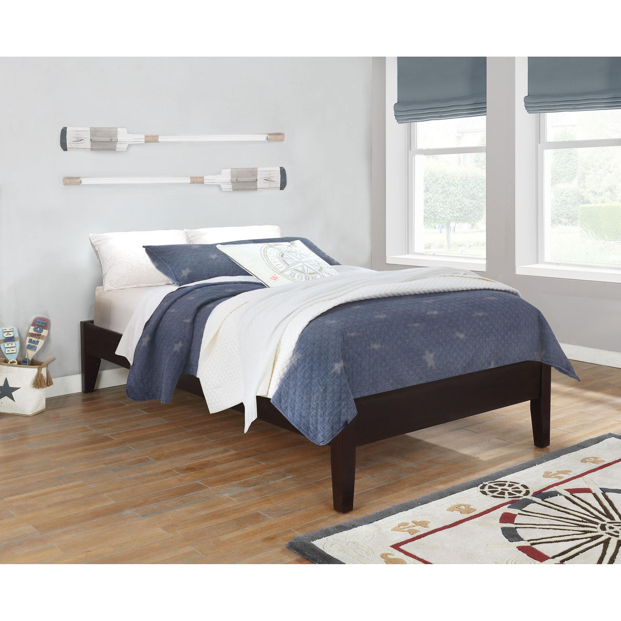 Coaster Furniture Hounslow 300555T Twin Universal Platform Bed - Cappuccino IMAGE 5