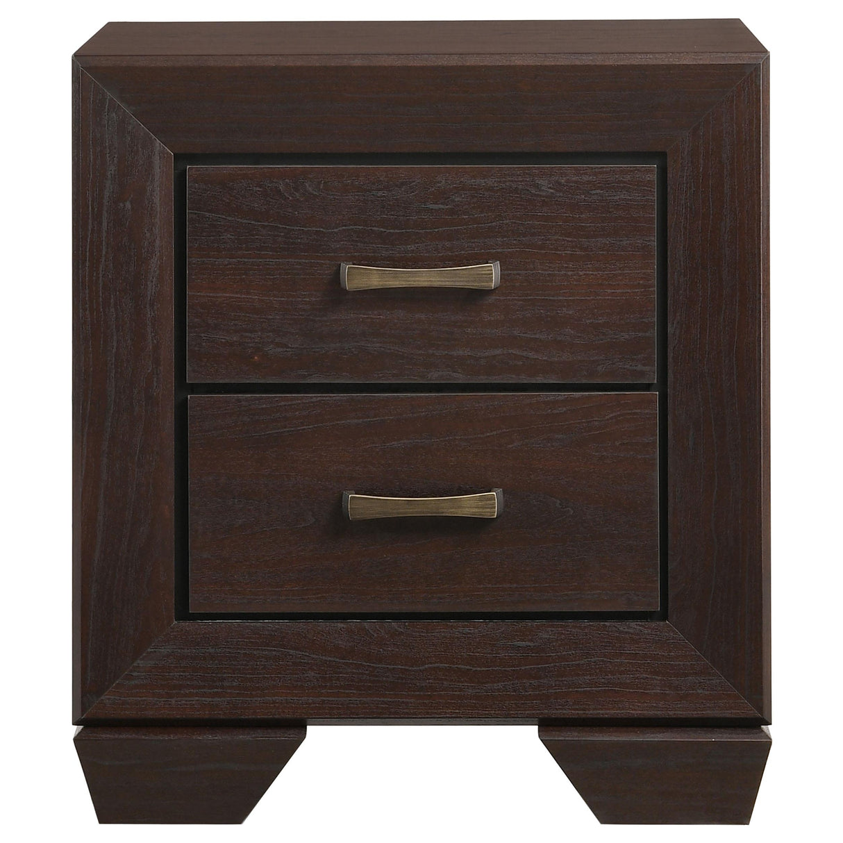 Coaster Furniture Kauffman 204392 2-Drawer Nightstand - Dark Cocoa IMAGE 2