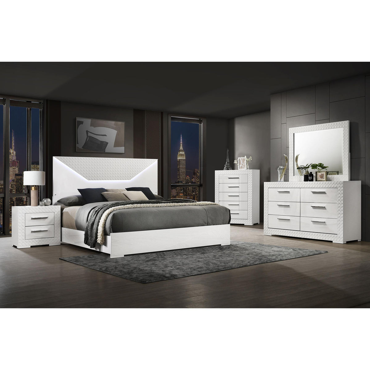 Coaster Furniture Ives 224941Q-S5 7 pc Queen Panel Bedroom Set IMAGE 1