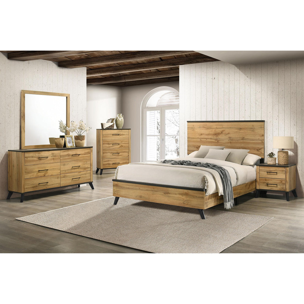 Coaster Furniture Kaywood 225001F-S5 7 pc Full Panel Bedroom Set IMAGE 1