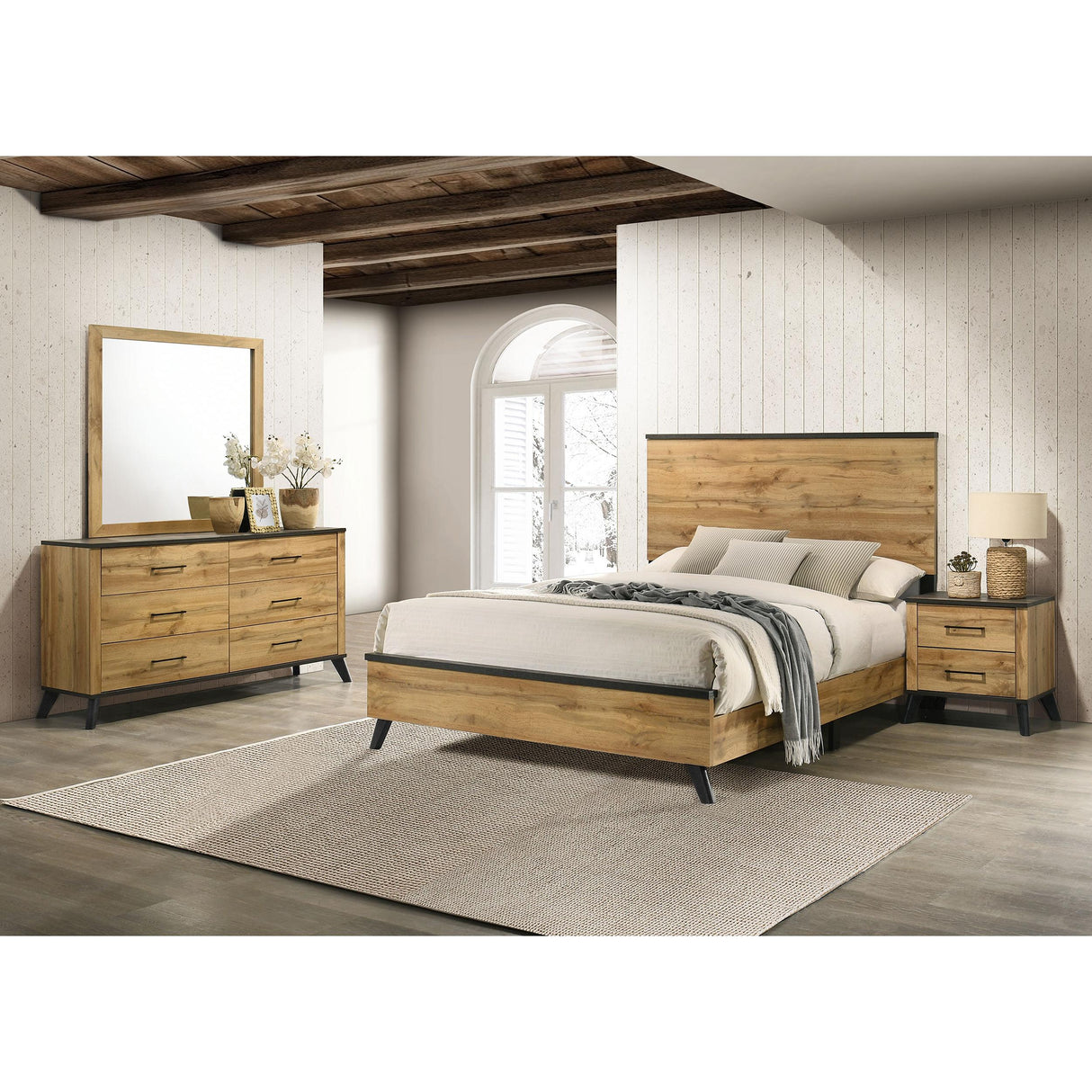 Coaster Furniture Kaywood 225001F-S4 6 pc Full Panel Bedroom Set IMAGE 1