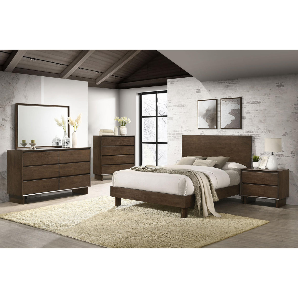Coaster Furniture Glenwood 225011KE-S5 7 pc King Panel Bedroom Set IMAGE 1