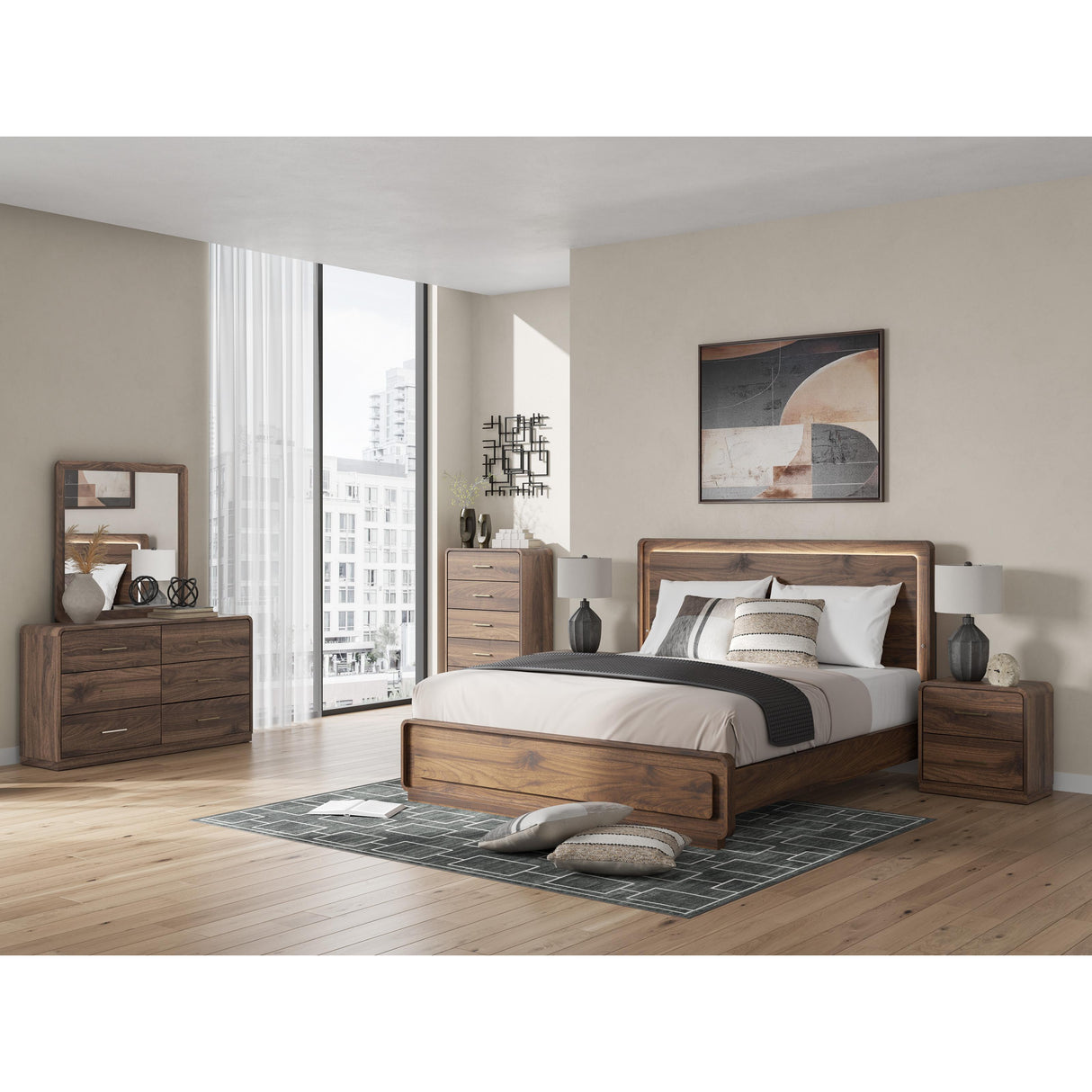 Signature Design by Ashley Fortlorn PCB386 6 pc Queen Panel Bedroom Set IMAGE 2