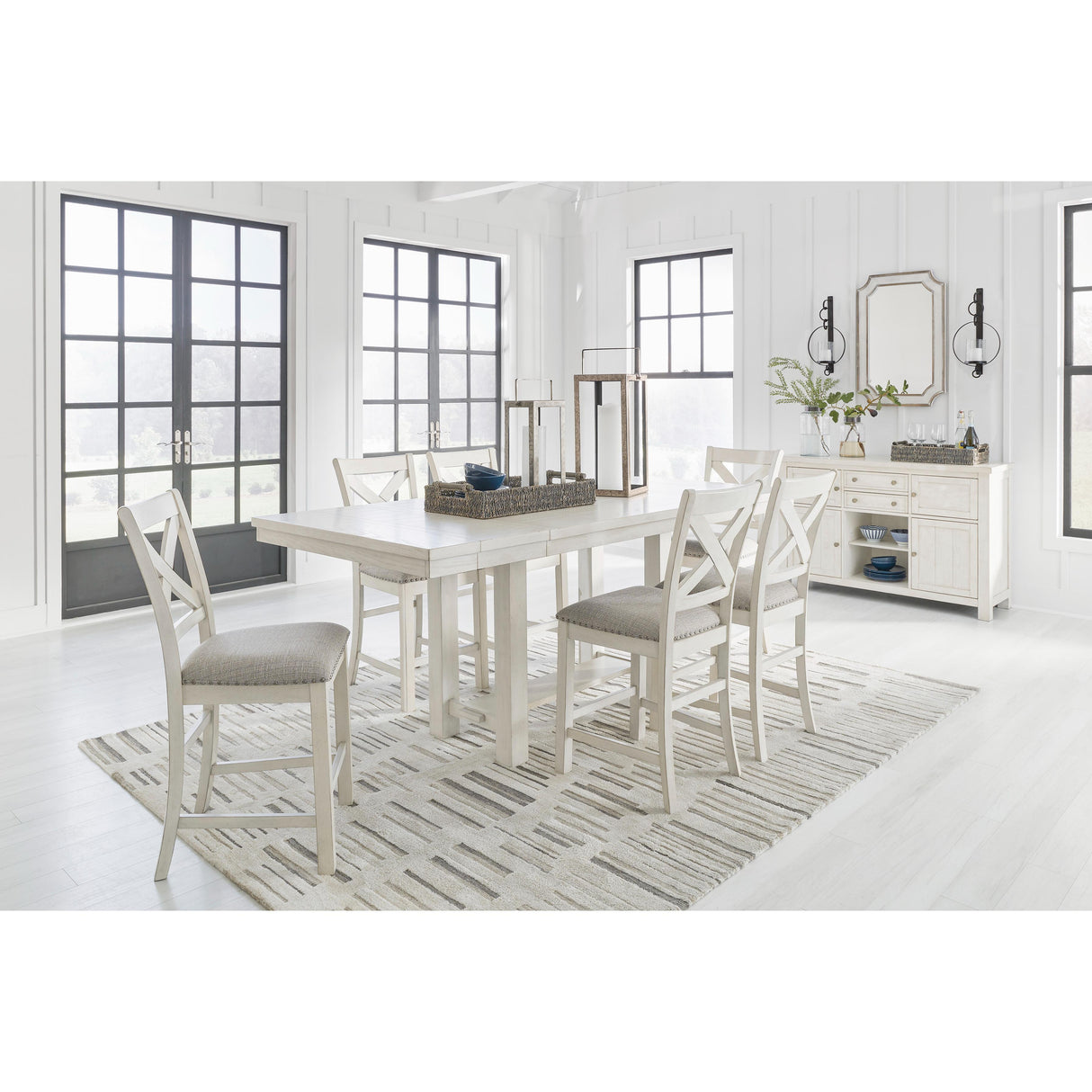 Signature Design by Ashley Robbinsdale D642D5 7 pc Counter Height Dining Set IMAGE 1