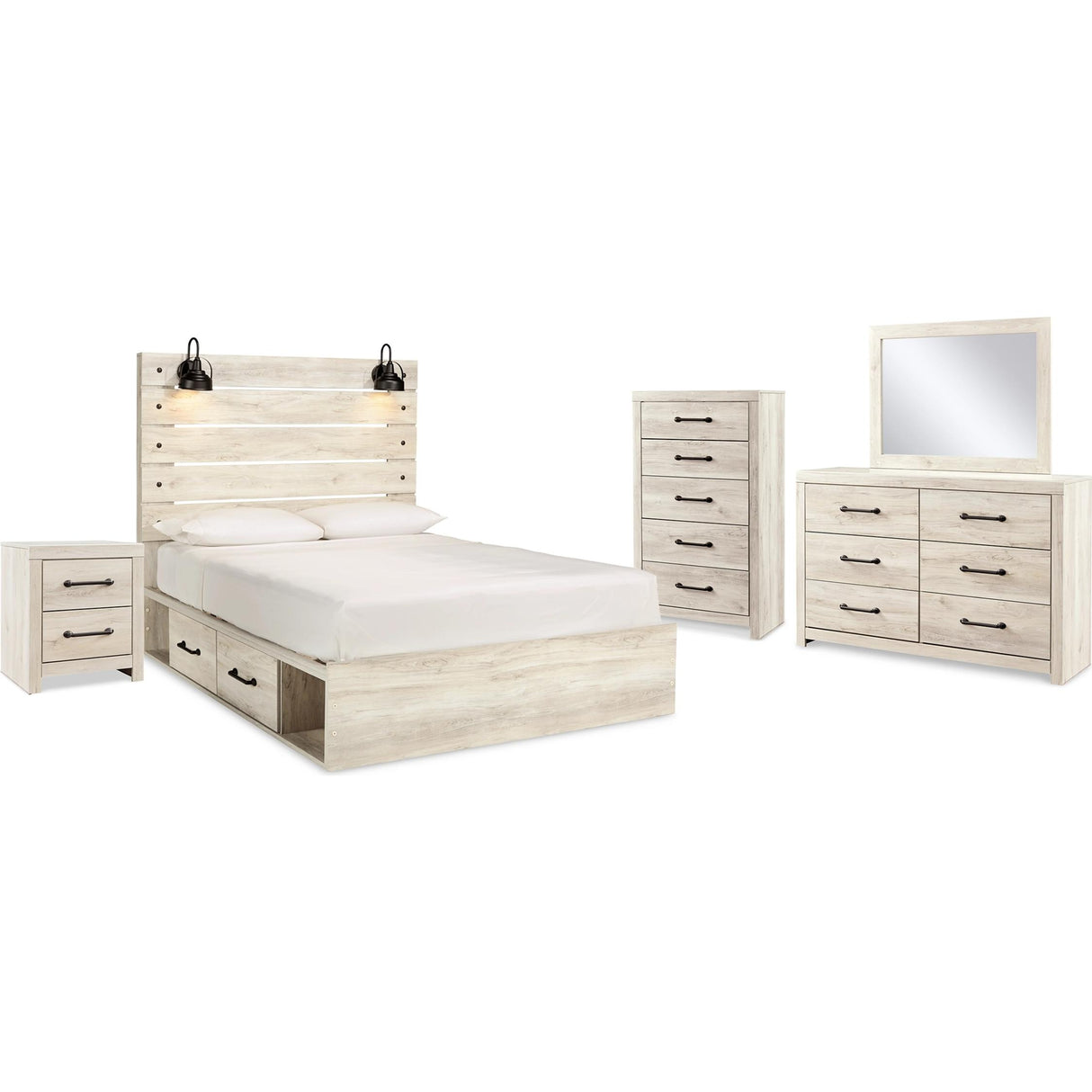 Signature Design by Ashley Cambeck B192B93 7 pc Queen Panel Bedroom Set IMAGE 1